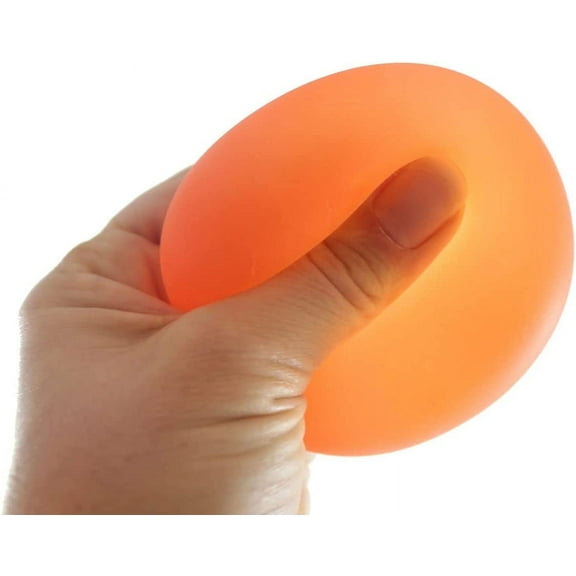 1 Random Color 2.4" Sugar Ball - Glittery Shimmer Thick Glue/Gel Stretch Ball - Ultra Squishy and Moldable Slow Rise Relaxing Sensory Fidget Stress Toy (Random Color)