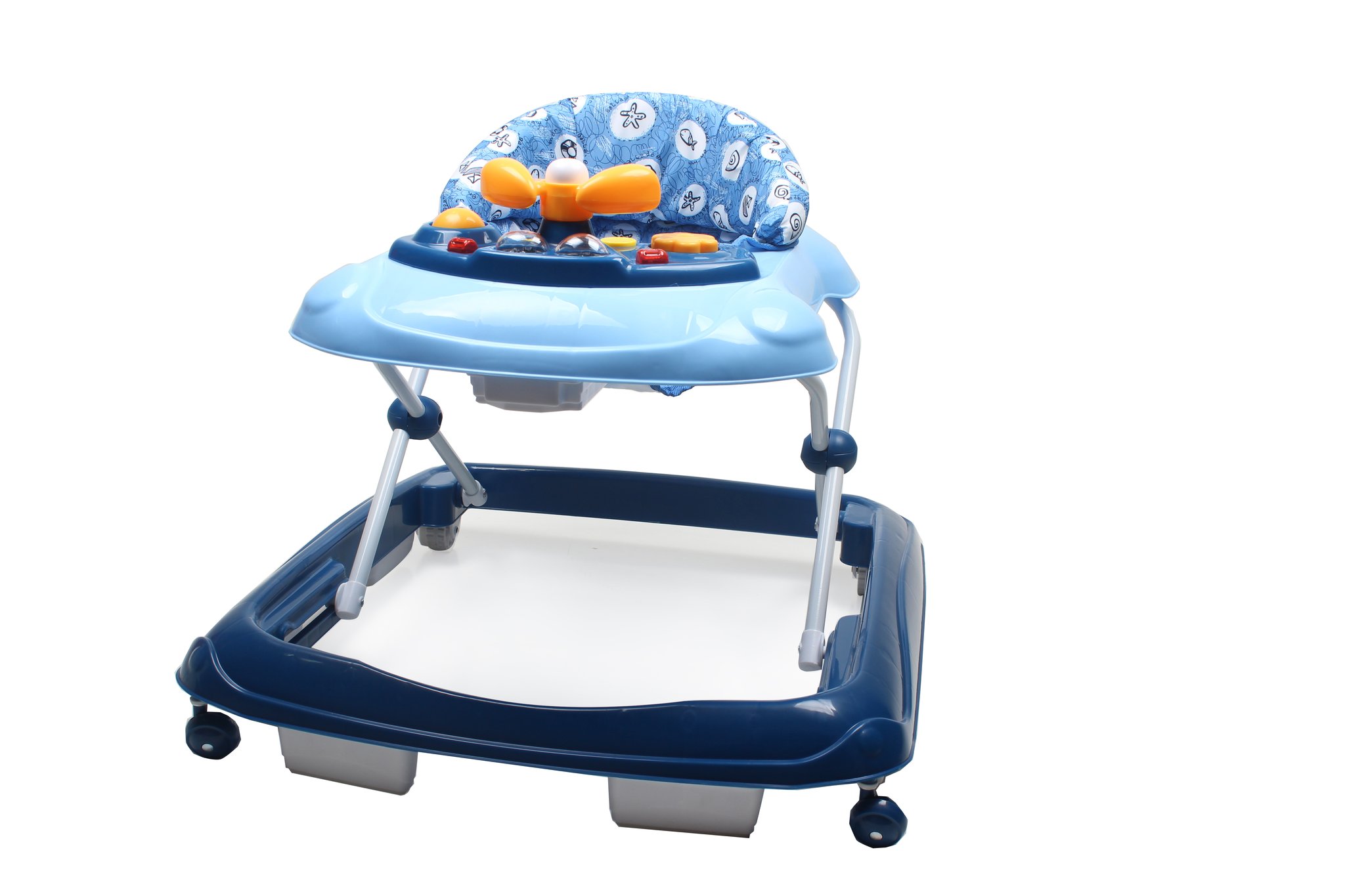 WonderBuggy Baby Walker, Fold Activity Walkers Helper with Adjustable