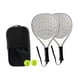 thumbnail image 3 of Surfibra de fibra de carbono de tenis de remo de pádel al aire libre para niños para principiantes deportes 2 raquetas con bolsa para pelotas, 3 of 8