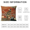 thumbnail image 5 of Nawypu Throw Pillow Covers Asian Dancing Oriental Cranes Japanese Writing Vintage Geometric Pattern Decorative Pillow Case Home Decor Square Pillowcase for Sofa Couch, 5 of 5