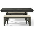 thumbnail image 2 of Crosley Furniture Hayden Wood 3 Piece Butterfly Leaf Trestle Dining Set in Slate, 2 of 10