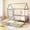 Gray, variant on Gymax Twin Size House Bed with Trundle Wooden Platform Bed w/ Roof Chimney & Window White