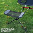 thumbnail image 4 of Outdoor Folding Chair Footrest Portable Retractable Leg Stool Moon Chair Footrest Lazy Foot Drag, 4 of 6