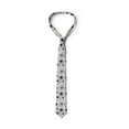 thumbnail image 4 of Necktie, Abstract Outline Petals Art, 3.7", Ivory and Charcoal Grey, by Ambesonne, 4 of 4