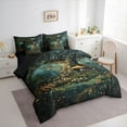 thumbnail image 3 of Castle Fairy Kawaii Magical Mushroom Bedding Comforter Set 7 Pieces for Child Teenagers,Chic Floral Botanical Tree Full Bedding Set Lightweight,Vintage Aesthetic Fitted Sheet Flat Sheet, 3 of 8