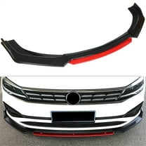 LABLT Universal Car Glossy Black 2 Layer Front Bumper Lip Spoiler Splitter Protector