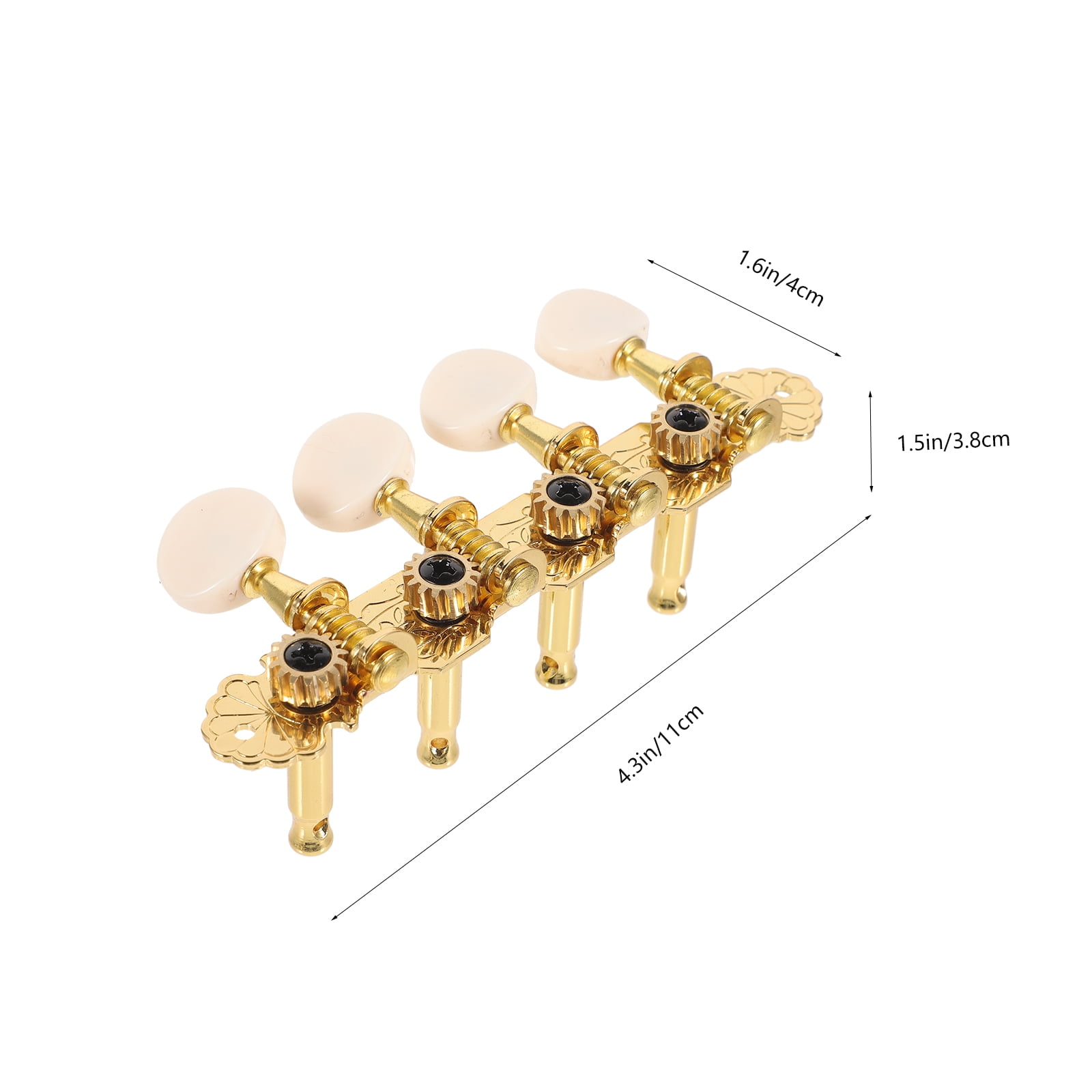SEWCHICS 1 Set Golden Metal Guitar Tuning Machines for Acoustic Guitars Practical