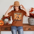 thumbnail image 2 of DEXIO Women's Thanksgiving Turkey Bow Graphic T Shirt, Short Sleeve Crew Neck Casual Holiday Tops, 2 of 5