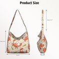 thumbnail image 4 of Marine Adorable Crab Canvas Handbag Cross Body Shoulder Purse Bag Tote Handbag for Women Men, 4 of 5