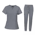 thumbnail image 1 of 2x Conjunto De Uniforme De Enfermería, Camiseta Y Pantalones De Enfermera Para Cosmetología, Peluquero De Mascotas, 1 of 8