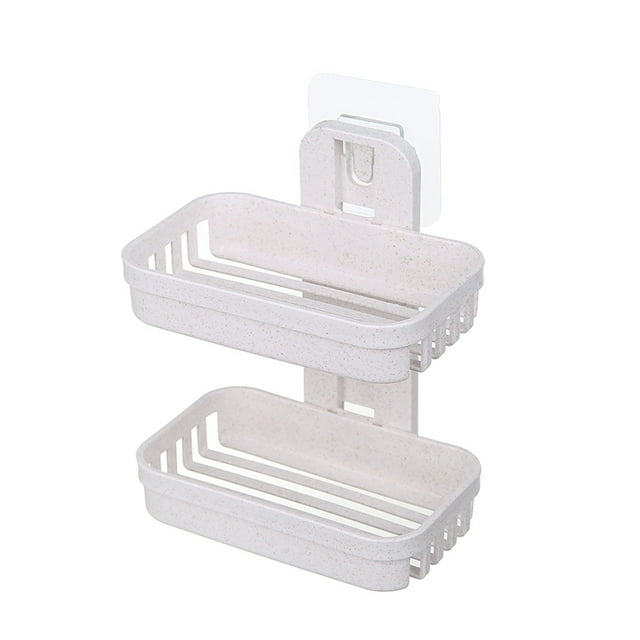 Clearance! Bathroom Shower Soap Box Dish Storage Plate Tray Holder Case Soap Holder Double