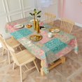 thumbnail image 3 of Pioneer Flower Floral Print Pattern Rectangle Tablecloth 60"x120", Waterproof Polyester Table Cloth, Wipeable Spillproof for Dining Camping Indoor Outdoor, 3 of 6