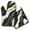 Black White, variant on Black White and Gold Marble Kitchen Oven Mitt and Pot Holder Sets 2 Pcs for Baking, Cooking and Grilling, Heat Resistant Up To 392 °F