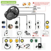 BAFANG Mid Drive Kit 750W BBS02B Electric Bike Conversion Kit 48V Ebike Conversion Kit for 68-73MM Mountain Bike Road Bike EKD01 Display (No Battery)