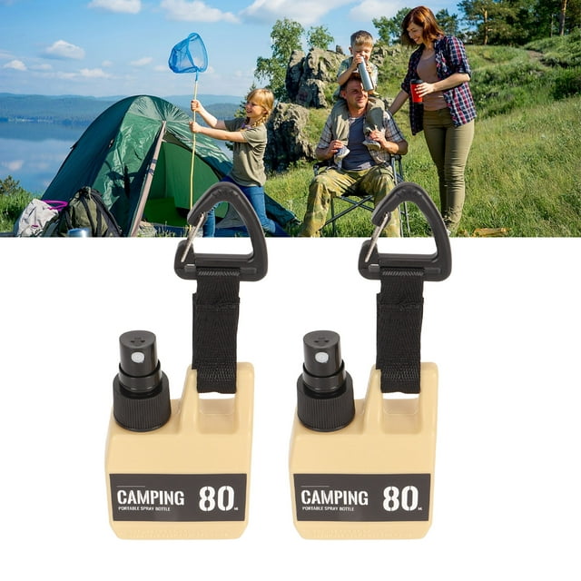 2Pcs 80ml Small Spray Bottle with Buckle Portable and Multipurpose Removable Spray Head for Moisturizing Water Perfume and More