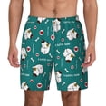 thumbnail image 2 of Picia Love Dog pattern Mens Swim Trunks with Compression Liner Stretch Beach Shorts Quick Dry with Zipper Pockets No-Chafing Board Shorts-3X-Large, 2 of 9