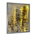 thumbnail image 2 of Designart 'Grey Meets Yellow Abstract Art II' Modern Framed Art Print, 2 of 4