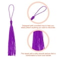 thumbnail image 3 of Uxcell 20Pack 5" Silky Bookmark Tassels with Loop for DIY Craft Accessory, Purple, 3 of 6