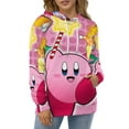 thumbnail image 6 of Kirby Hoodie 3D Print Pullover Hooded Long Sleeve Sweatshirts Tops Blouse with Pocket for Mens Womens, 6 of 7