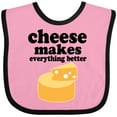 thumbnail image 3 of Inktastic Cheese Makes Everything Better Boys or Girls Baby Bib, 3 of 4