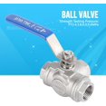 thumbnail image 5 of Three-way Ball Valve, Industrial Grade Stainless Steel 304, Heavy-duty Handle For Reliable Closure In Shut-off And Control Applications, 5 of 5