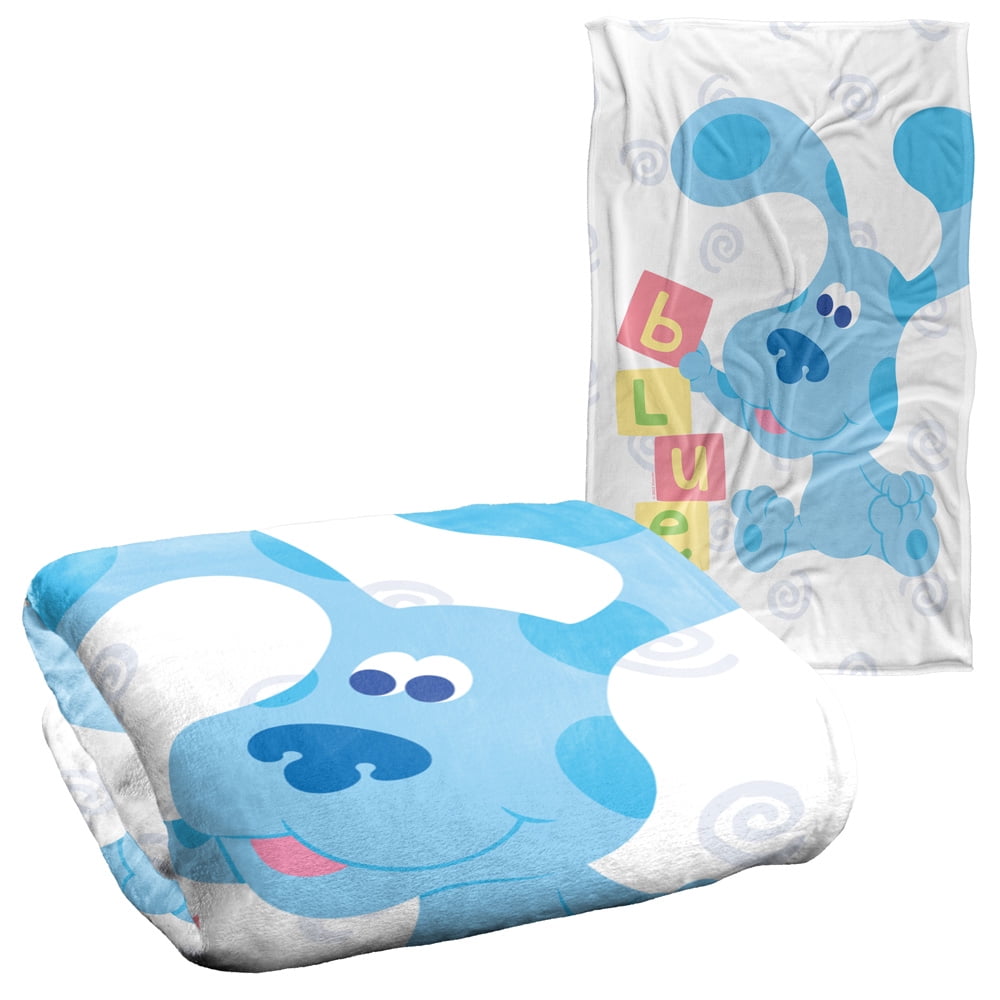 Blues Clues Blanket, 36"x58" Blue's Clues Blocks Silky Touch Super Soft
