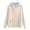 Beige, variant on EaseDay Loose-fitting Hoodie Women Long Sleeve Casual Pullover Fleece Sweatshirt Warm Everyday Streetwear Cozy Soft Midweight Pullover Top For Outdoor Sports