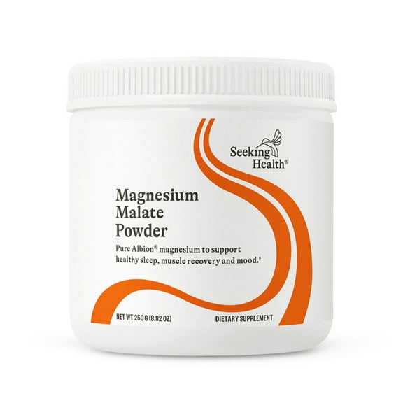 Seeking Health Magnesium Malate Powder, 500 mg, 8.82 oz (250 g)