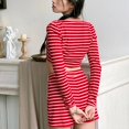 thumbnail image 4 of Conjuntos de pijama de Navidad para mujer, Tops cortos de manga larga con botones y pantalones cortos de cintura alta, trajes informales de Navidad, 2023, 4 of 4