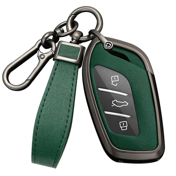 Key Case Cover for MG 4 EV MG EHS EZS EV GT HS ZS ZX MG4 MG5 MG6 for Roewe RX3 RX5 RX8 ERX5 I6 I5 Accessories with Keychains Alloy PU Leather Material Key Fob Cover
