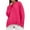 Hot Pink tops for women, variant on HAPIMO Women's Loose Ribbed Sweaters Tops Fashion Crew Neck Sweatshirts Fall Long Sleeve Cotton Lined Tees Casual Knitted Workout Solid Color Blouses Black OneSize