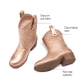 thumbnail image 3 of DREAM PAIRS Girls Cowboy Boots Low Heel Western Embroidered Mid Calf Cowgirl Boots for Toddler Little Kid Big Kid, 3 of 5
