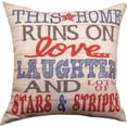 thumbnail image 2 of Manual Woodworkers & Weavers Land That I Love Stars & Stripes Throw Pillow, 2 of 2