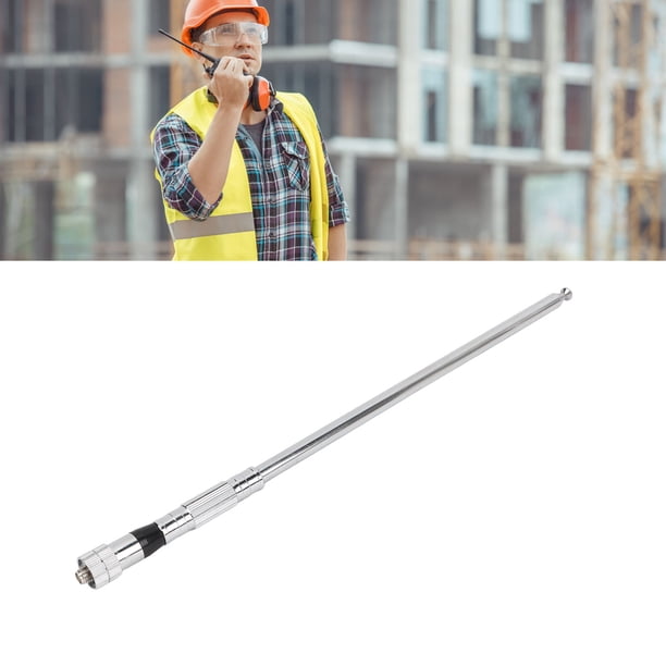 SMA Antena Femenina, Longitud Extendida Walkie Talkies Whip Antena de Aluminio Aleación para KPG27D KPG29D KPG48D