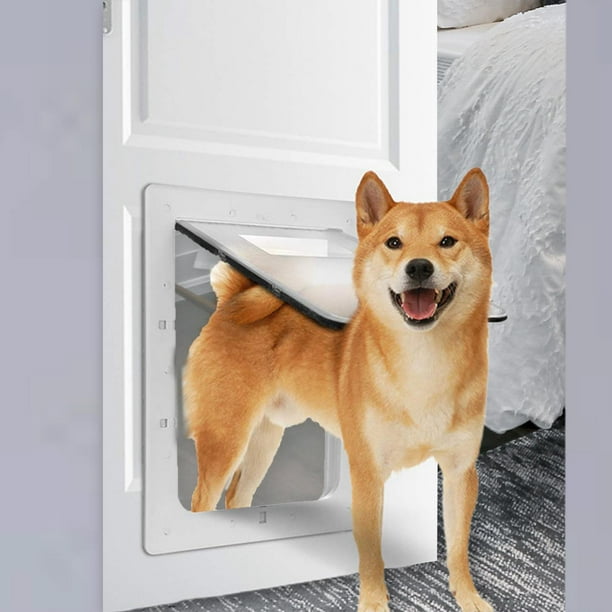 Puerta abatible de 2 vías para mascotas Yinane Puerta abatible para mascotas 386x52x5cm