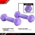 thumbnail image 6 of JFIT Vinyl Dumbbell (Set of 2), 4 LBS, 6 of 6