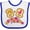 White and Royal, variant on Inktastic Dream Team Peanut Butter and Jelly Boys or Girls Baby Bib