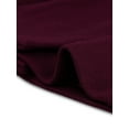 thumbnail image 6 of INSPIRE CHIC Women's Notch Lapel Double Breasted Belted Mid Length Trenchcoat L Burgundy, 6 of 8