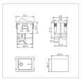 thumbnail image 4 of 2x Blue Rocker Switch LED Backlight 6-Pin DPST ON/OFF Car DC 12V/5A, AC 15A/250V, 4 of 8