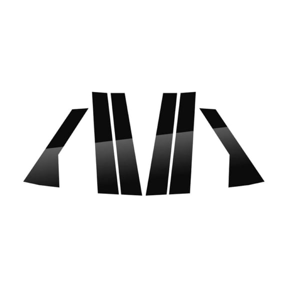 Yassdwbn 6PCS Car Black Pillar Posts Covers Door Trim New For Range Rover Sport 2014-2022