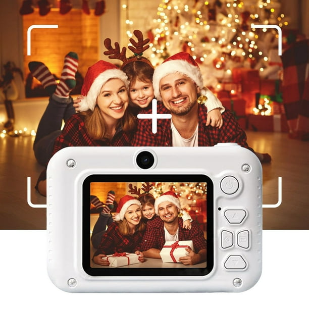 Cámara digital, regalo navideño para niños, alta definición, toma frontal y trasera, 2000 W, mini cámara de video de 2.0 pulgadas, puede tomar fotografías sin tarjeta, cámaras digitales