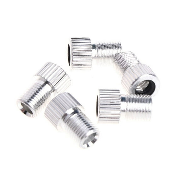 2x Presta-Schrader Valve Stem Air Converter Bike Tire Bicycle Tyre Adapter Metal