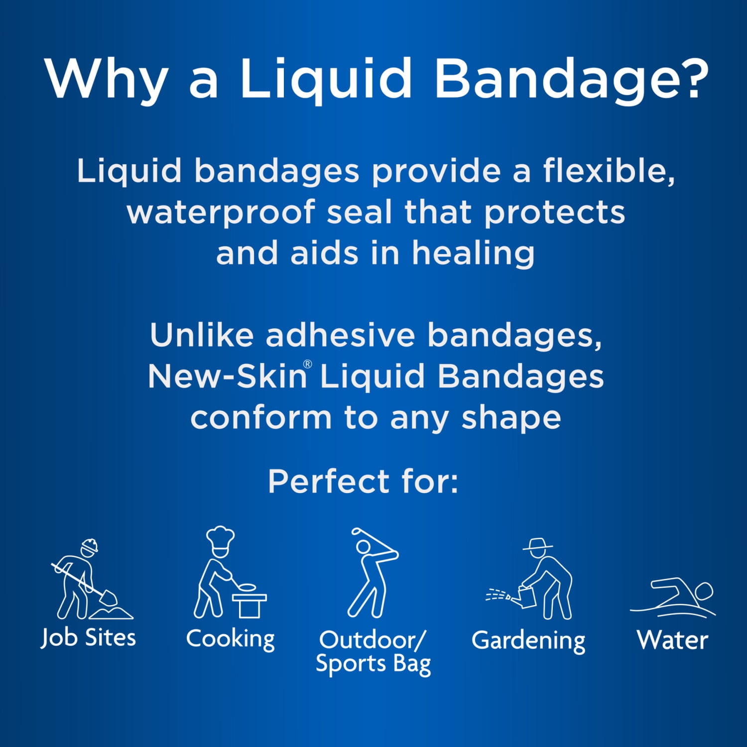 New-Skin Single Use Liquid Bandage Packets, 8 Count, Antiseptic, Waterproof for Minor Cuts and Scrapes