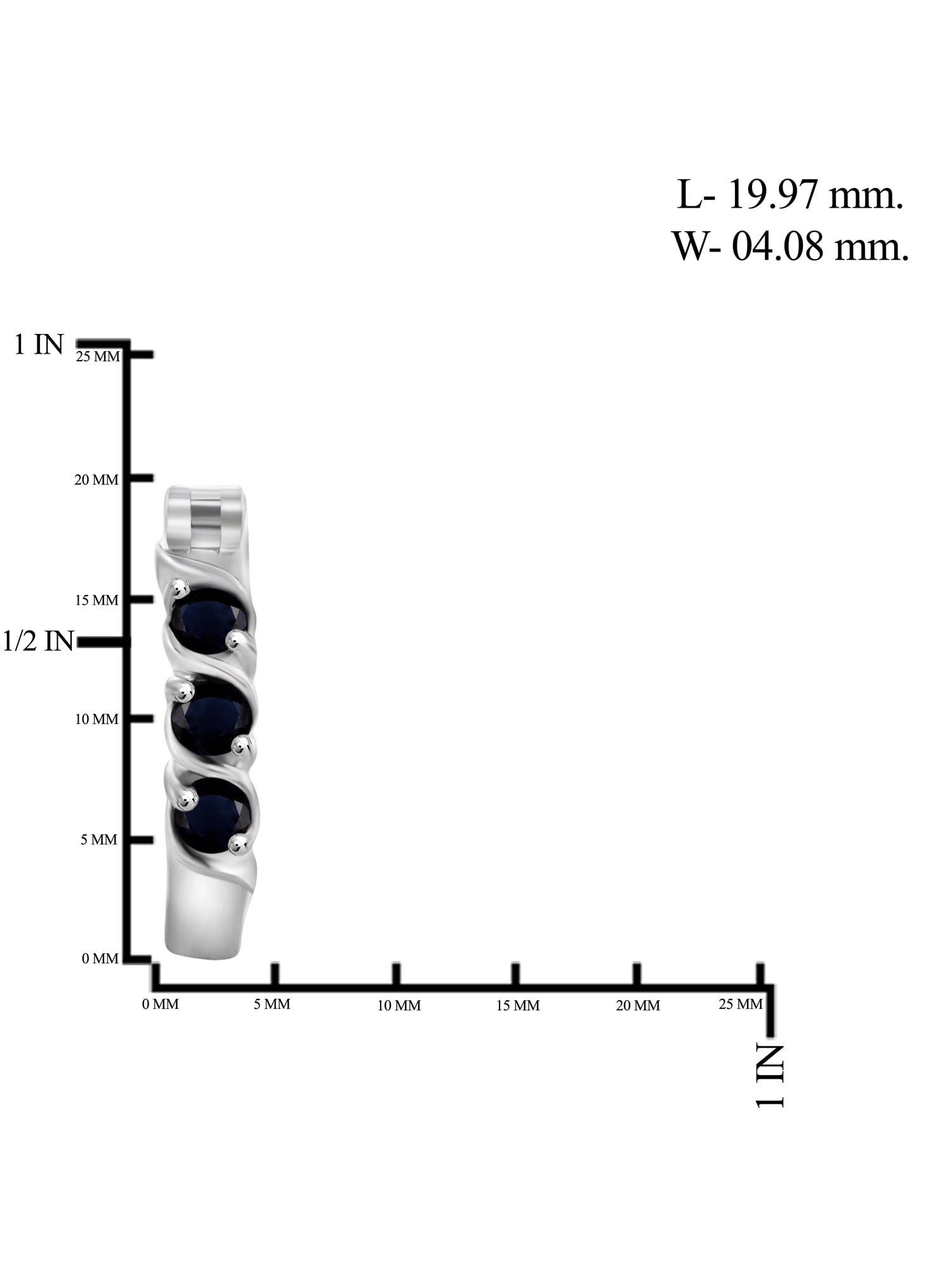 JewelersClub 0.80 CTW Sapphire Hoop Earrings – Sterling Silver (.925)| Hypoallergenic Hoops for Women - Round Cut Set with Post Backs