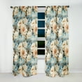 thumbnail image 4 of Designart "Delightful Timeless Peonies In Beige" Floral Blackout Curtain Single Panel, 4 of 4