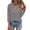 *Black, variant on ClodeEU Women's Striped Henley Neck 3/4 Sleeve T Shirt ,Button Down V-Neck Top, Basic Ladies Loose Fit Tee Black,Womens Plus S