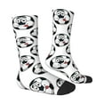 thumbnail image 2 of Goofa Happy Football Printed Men's Crew Socks, Soft Durable Breathable Moisture-Wicking with Odor Control Cotton socks, 2 of 9