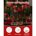 thumbnail image 3 of PYYAN-Red Heart String Lights Valentines Lights, 8.5FT Plug in Fairy String Lights with 10 LED Red Heart Bulbs for Indoor Outdoor Home Room Party Wedding Valentine's Decor, White Wire, 3 of 4