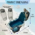 thumbnail image 3 of Nautical Sea Turtle Salt and Pepper Shakers Set with Holder for Beach House Interiror Style - Coastal Living Room Accents, and Marine Life Theme Decorative Shakers Set, 3 of 7
