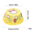 thumbnail image 3 of SLYNSHome 100 Pcs Greaseproof Baking Cups, Food Grade Standard Size Muffin Liners, Non-Stick Cupcake Paper Wrappers for Baking Pans and Dessert Making, 3 of 6